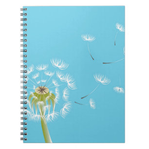 Cuaderno Naturaleza floral del azul del cielo