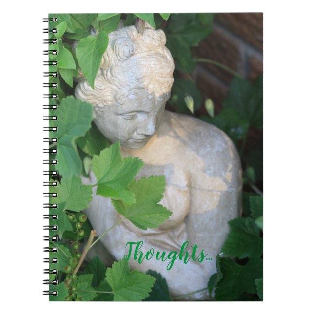 Cuaderno Naturaleza Motivacional de la Escultura Jardín Ver (Frente)