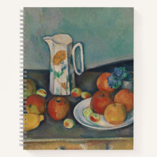 Cuaderno Naturaleza Muerta, Jarrita de Leche y Frutas en un