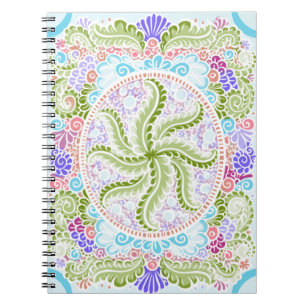 Cuaderno Naturaleza Pastel Mandala Art
