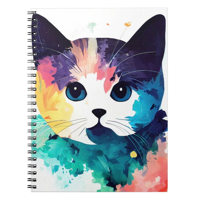 Cuaderno Naturaleza salvaje del gato Color de los animales  (Frente)