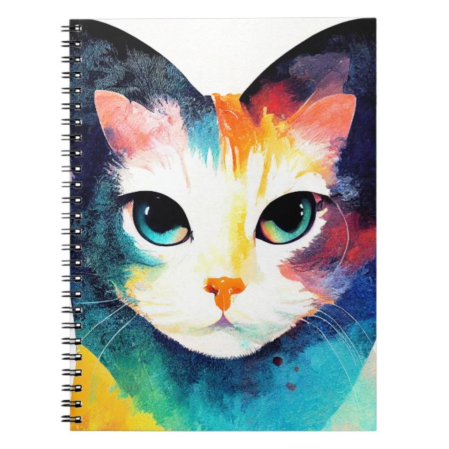 Cuaderno Naturaleza salvaje del gato Color de los animales  (Frente)