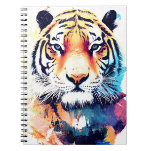 Cuaderno Naturaleza salvaje del tigre Color de los animales