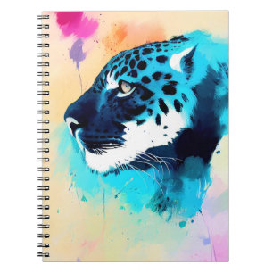 Cuaderno Naturaleza salvaje Jaguar Color animal Pintura de 