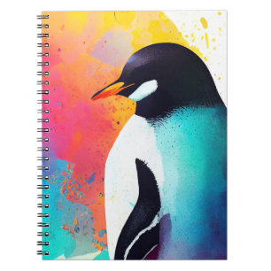 Cuaderno Naturaleza salvaje pingüino Color animal Pintura d