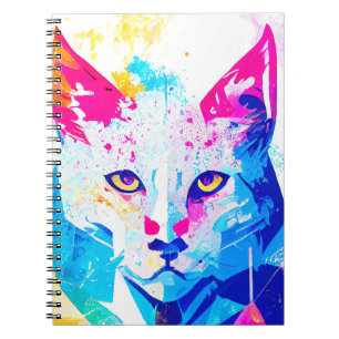 Cuaderno Naturaleza silvestre Lynx Color animal Pintura de 