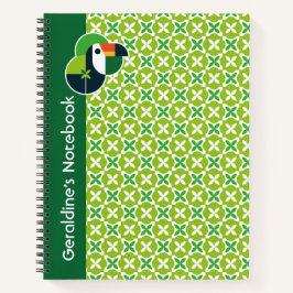Cuaderno Nature Inspired Geometric Toucan for Bird Lovers