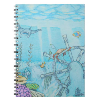 Cuaderno Naufragio en arrecife de coral