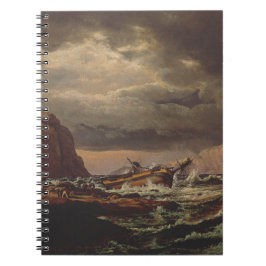 Cuaderno Naufragio en la costa noruega por Johan Dahl 