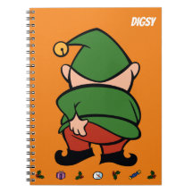 Naughty Elves Itch Navidades Notebook