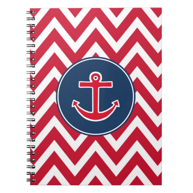Cuaderno Nautical Anchor School Notebook Gift (Frente)