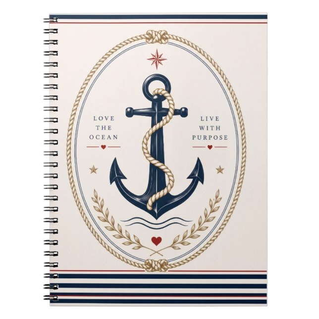 Cuaderno náutico clásico de Sailorcore (Frente)