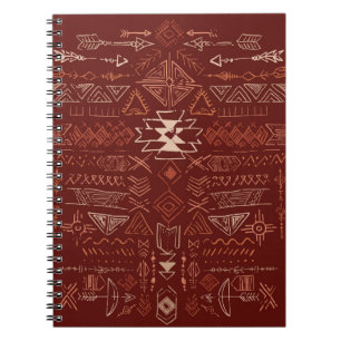 Cuaderno Navajo Aztec: Patrón de Doodle Étnico.