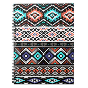 Cuaderno Navajo Tribal Retro: Sin Marea Geométrica.