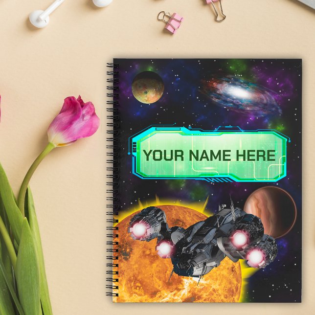 Cuaderno Nave espacial, espacio ultraterrestre, sol, planet (Subido por el creador)