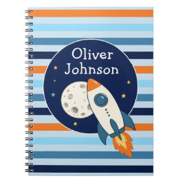 Cuaderno Nave Espacial Personalizada de Cohete Espacio Esco