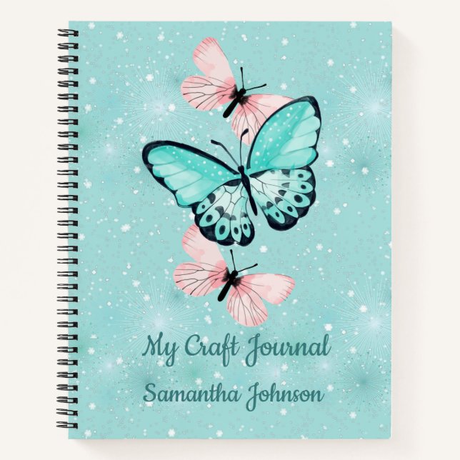 Cuaderno Nave Journal con texto de Personalizable de maripo (Anverso)