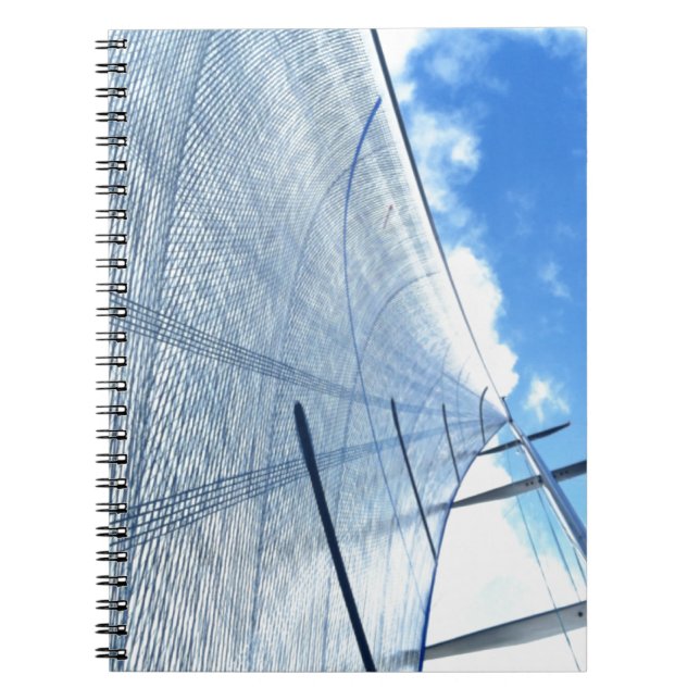 Cuaderno Navegación Jib y cielo azul (Frente)