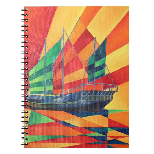Cuaderno Navegar fuera del barco basura (Frente)
