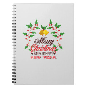 Cuaderno Navidad Colorida Alegre y Brillante 2026 Fiesta