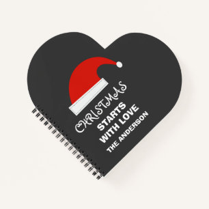Cuaderno Navidad Comienza Con Amor Familia Personalizada