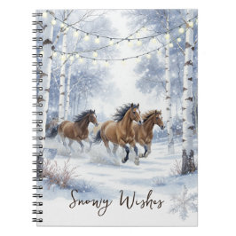 Cuaderno Navidad con Caballo Rústico 