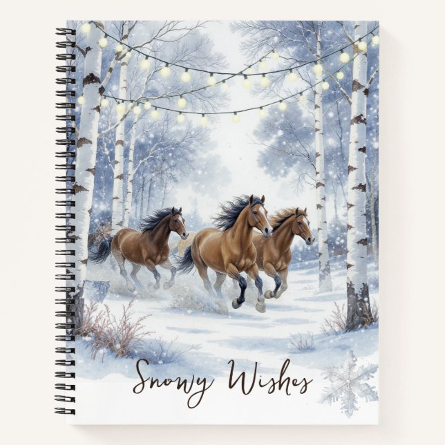 Cuaderno Navidad con Caballo Rústico  (Anverso)