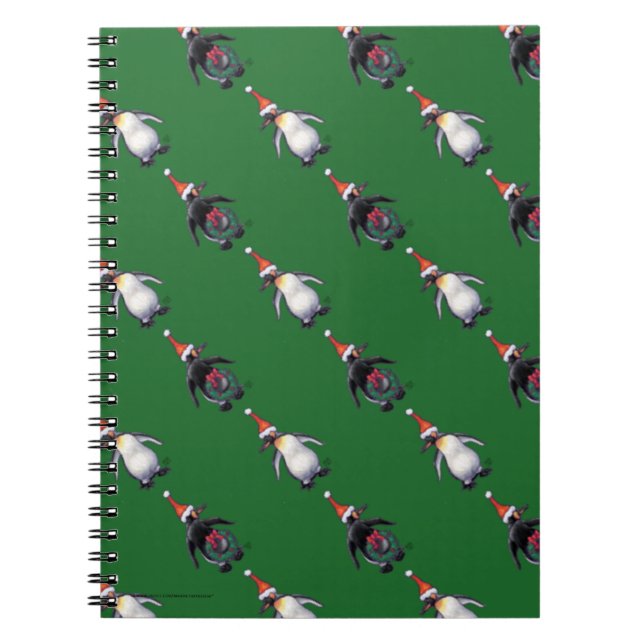 Cuaderno Navidad de pingüino (Frente)