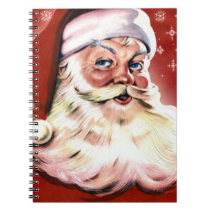 Cuaderno Navidad de Santa del vintage