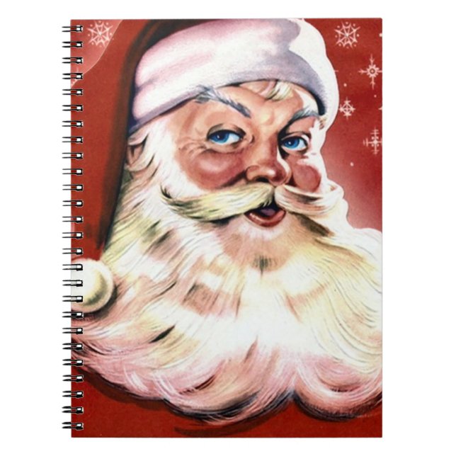 Cuaderno Navidad de Santa del vintage (Frente)