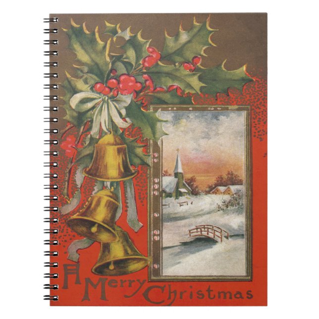 Cuaderno Navidad del vintage con Belces (Frente)