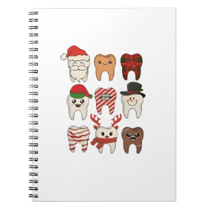 Cuaderno Navidad Dental Divertida Dentista Fiesta