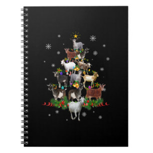 Cuaderno Navidad en el árbol de la cabra Nochebuena