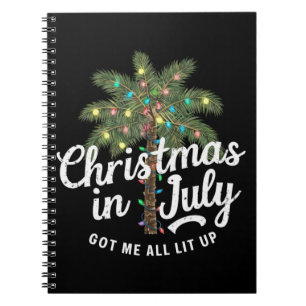 Cuaderno Navidad en Julio Me Tiene Todo Encendido
