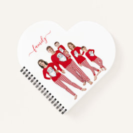 Cuaderno Navidad Familiar Personalizada con Dos Fotos en Di