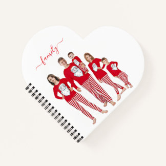 Cuaderno Navidad Familiar Personalizada con Dos Fotos en Di
