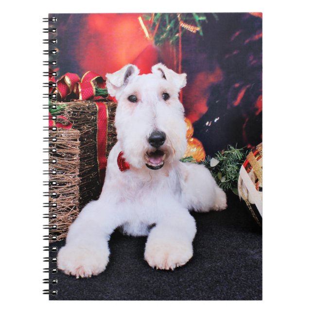 Cuaderno Navidad - fox terrier del alambre - Dexter (Frente)