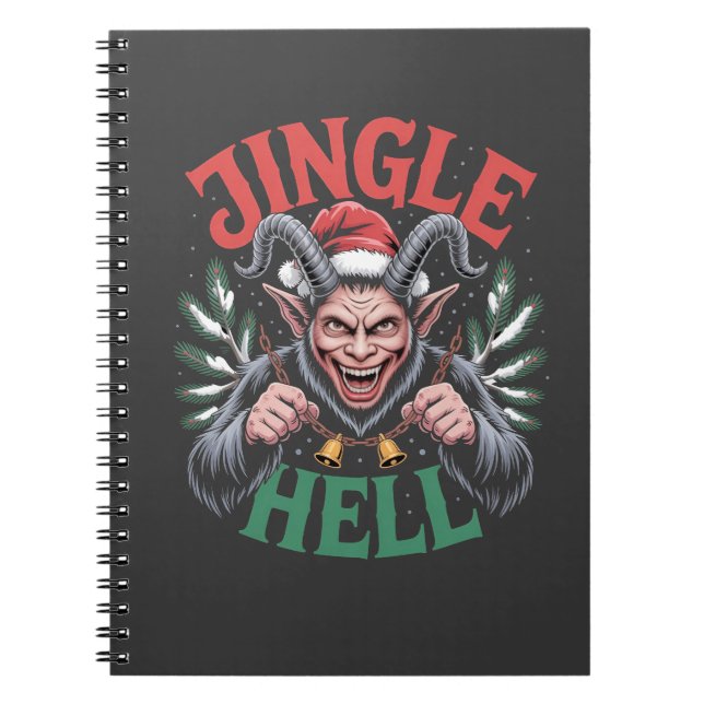 Cuaderno Navidad Infierno Krampus Navidad Malvada Xmas  (Frente)