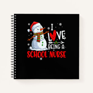 Cuaderno Navidad Me Encanta Ser Enfermera Escolar Muñeco de