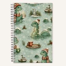 Navidad Nessie Monstruo del Lago Ness Acogedores C