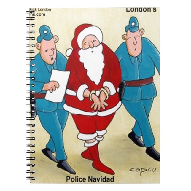 Cuaderno Navidad policial: Santa ha sido muy mala (Frente)