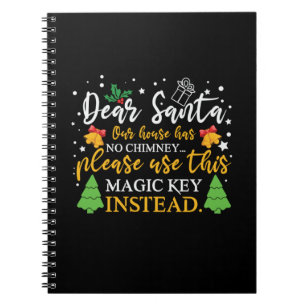 Cuaderno Navidad Querida clave Santa Mágica