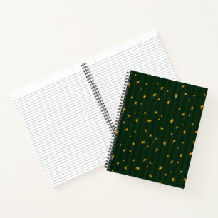 Cuaderno Navidad Verde Amarillo Estrella Raya Navidad 