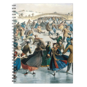Cuaderno Navidad Victoriana Central Park Currier & Ives