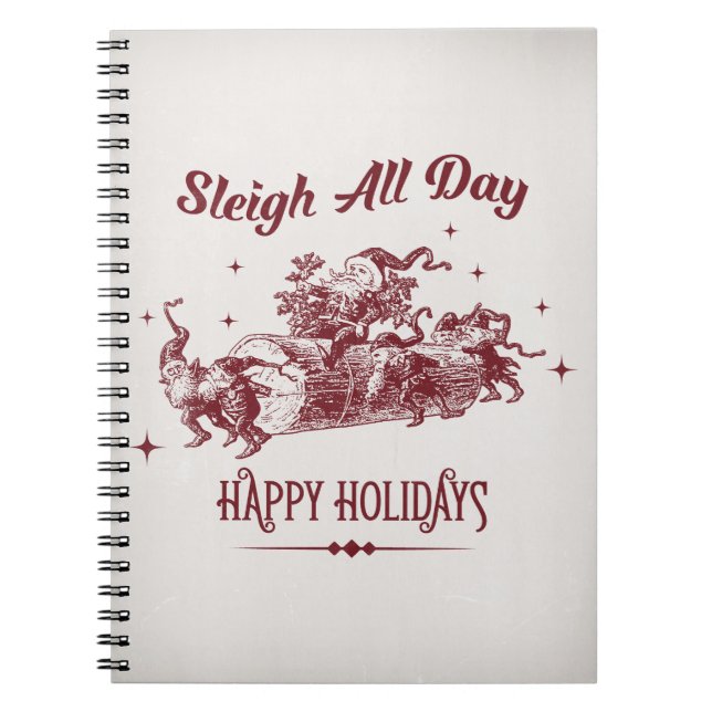 Cuaderno Navidad Vintage Todo el Día (Frente)