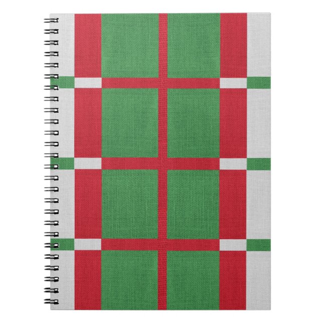 Cuaderno Navidades a rayas (Frente)