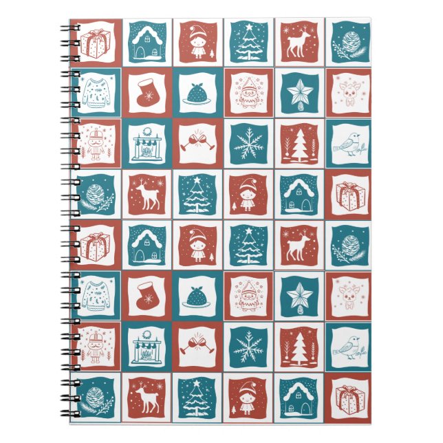 Cuaderno Navidades adentran inspirados mosaicos enlosados (Frente)