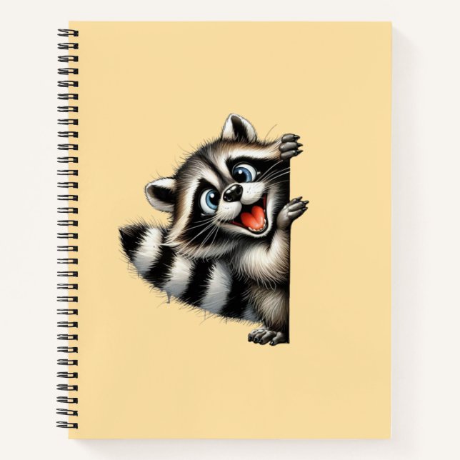 Cuaderno Navidades Adorables del Raccoon Peek - Delicioso G (Anverso)
