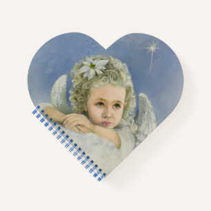 Cuaderno Navidades Angel Heart Spiral Notebook