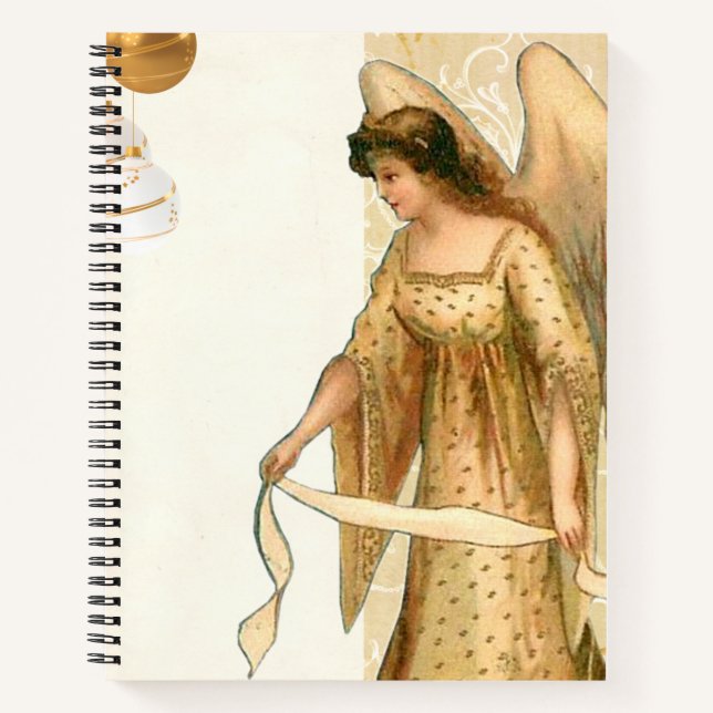 Cuaderno Navidades Angel & Ornaments (Anverso)